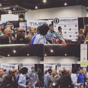 What! Steve Wonder walking past our booth.