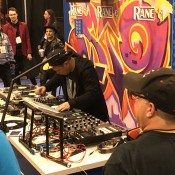 Kid Koala DJing at the Rane booth just right across from ours. Such a great set
