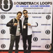 Giulio Figueroa stopped by the booth at @thenammshow . ‪#‎GiulioFigueroa‬ recorded with @soundtrackloops for our ‪#‎brazilian‬ ‪#‎lounge‬ ‪#‎Loops‬ ‪#‎library‬ and is a work renown drummer of all ‪#‎genres‬ . buy Brazilian Lounge at https://soundtrackloops.com