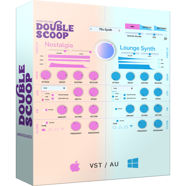 Double Scoop VST / AU software synthesizer and rompler