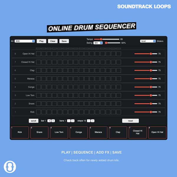 Online Drum Sequencer