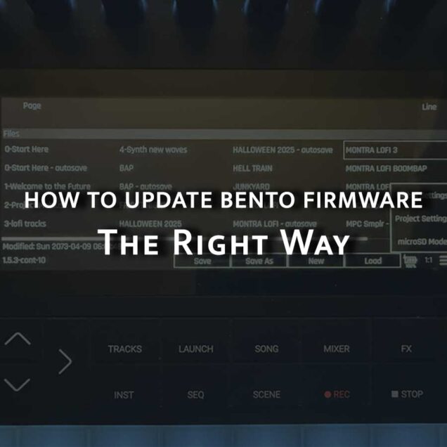 How to Update 1010music Bento firmware the right way