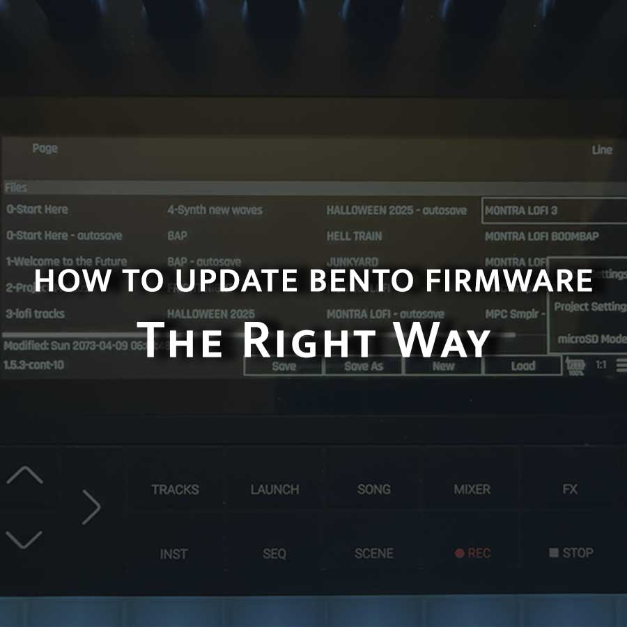 How to Update 1010music Bento firmware the right way